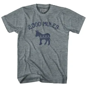 2000 Mules Donkey Youth Tri-Blend T-shirt
