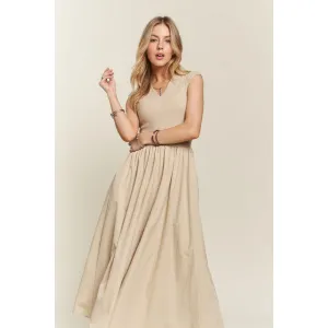 ADORA V-Neck Cap Sleeve Dress