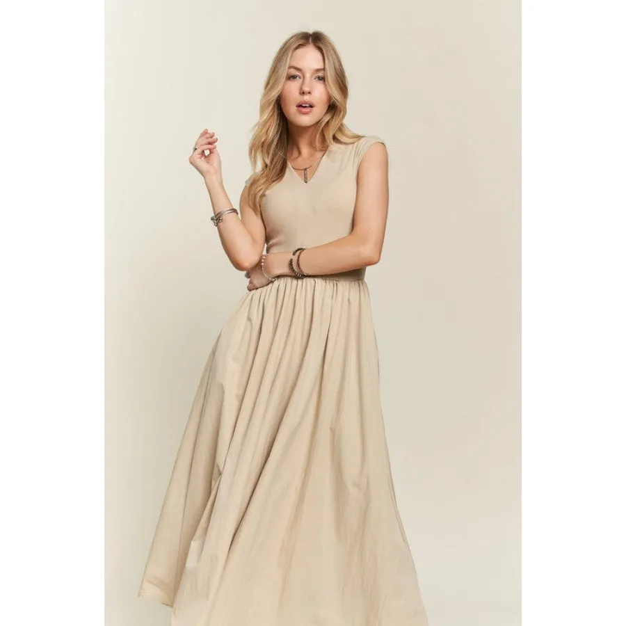 ADORA V-Neck Cap Sleeve Dress