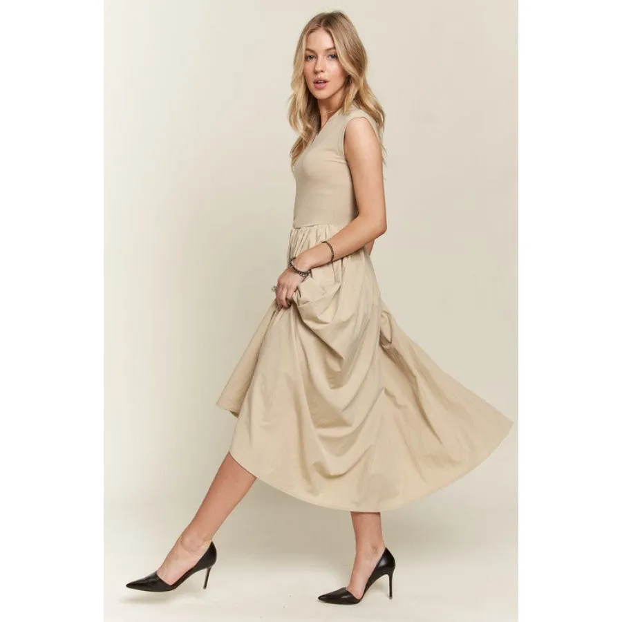 ADORA V-Neck Cap Sleeve Dress