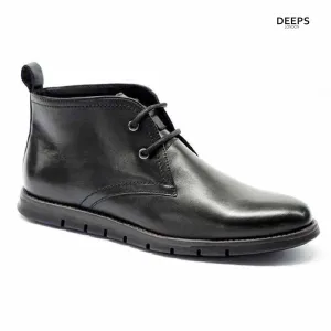 ASKEY MEN'S LACE-UP CHELSA BOOTS