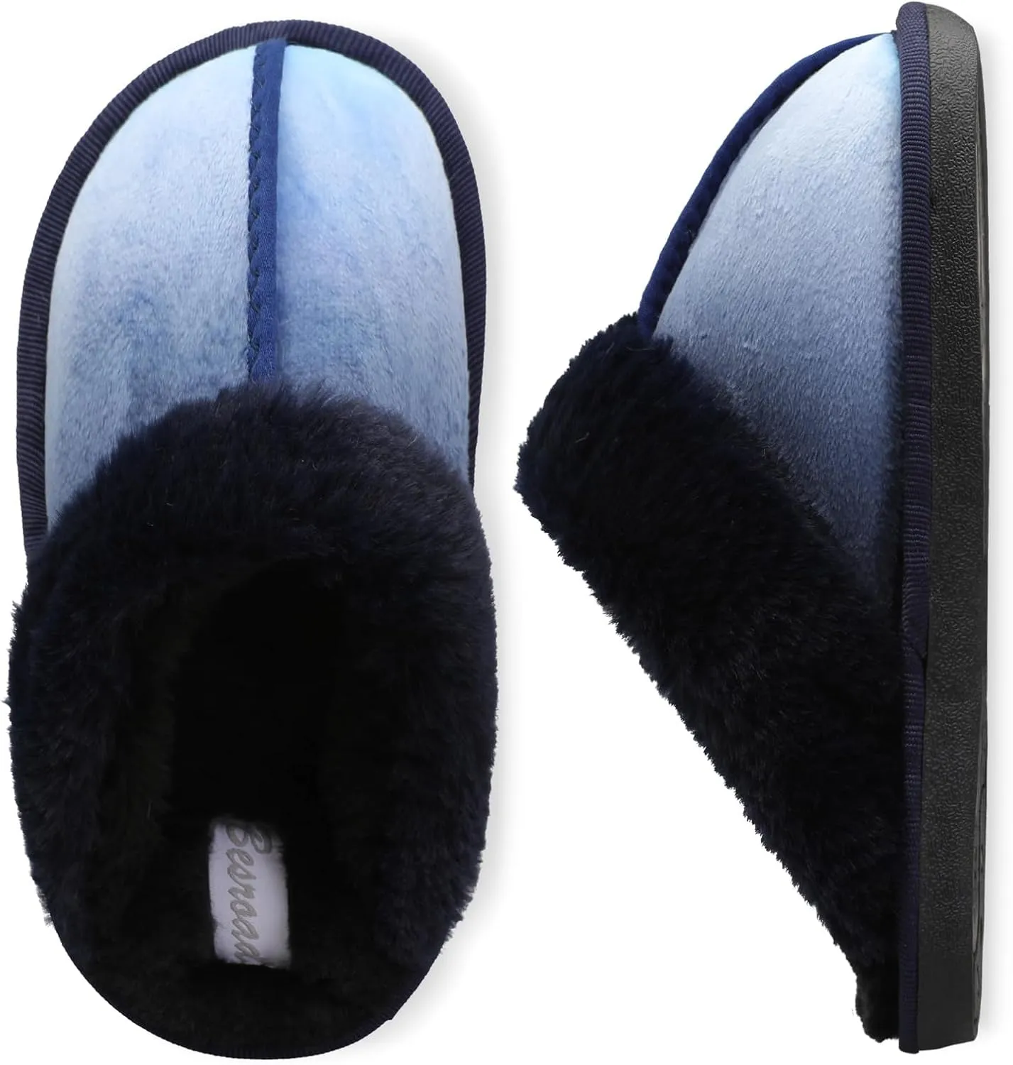 Besroad Kids Slippers Girls Boys Fuzzy House Slippers Warm Memory Foam House Shoes Soft Plush Bedroom Slippers Slides Indoor Outdoor