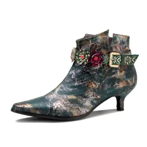 British Style Stiletto Retro Boots