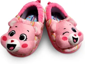 Care Bears Pink Plush Warm Indoor Home Slipper for Girls (Toddler)