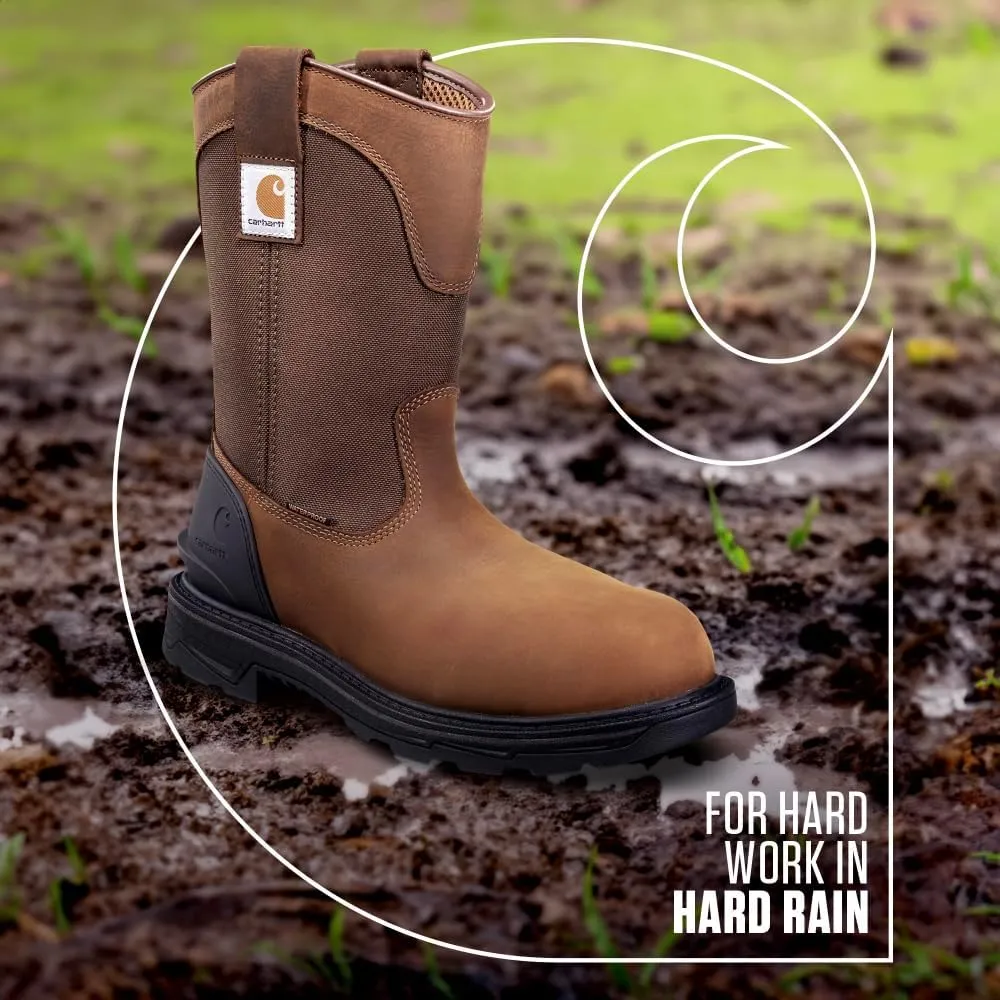 Carhartt Men's Ironwood Waterproof 11" Soft Toe Wellington Work Boots