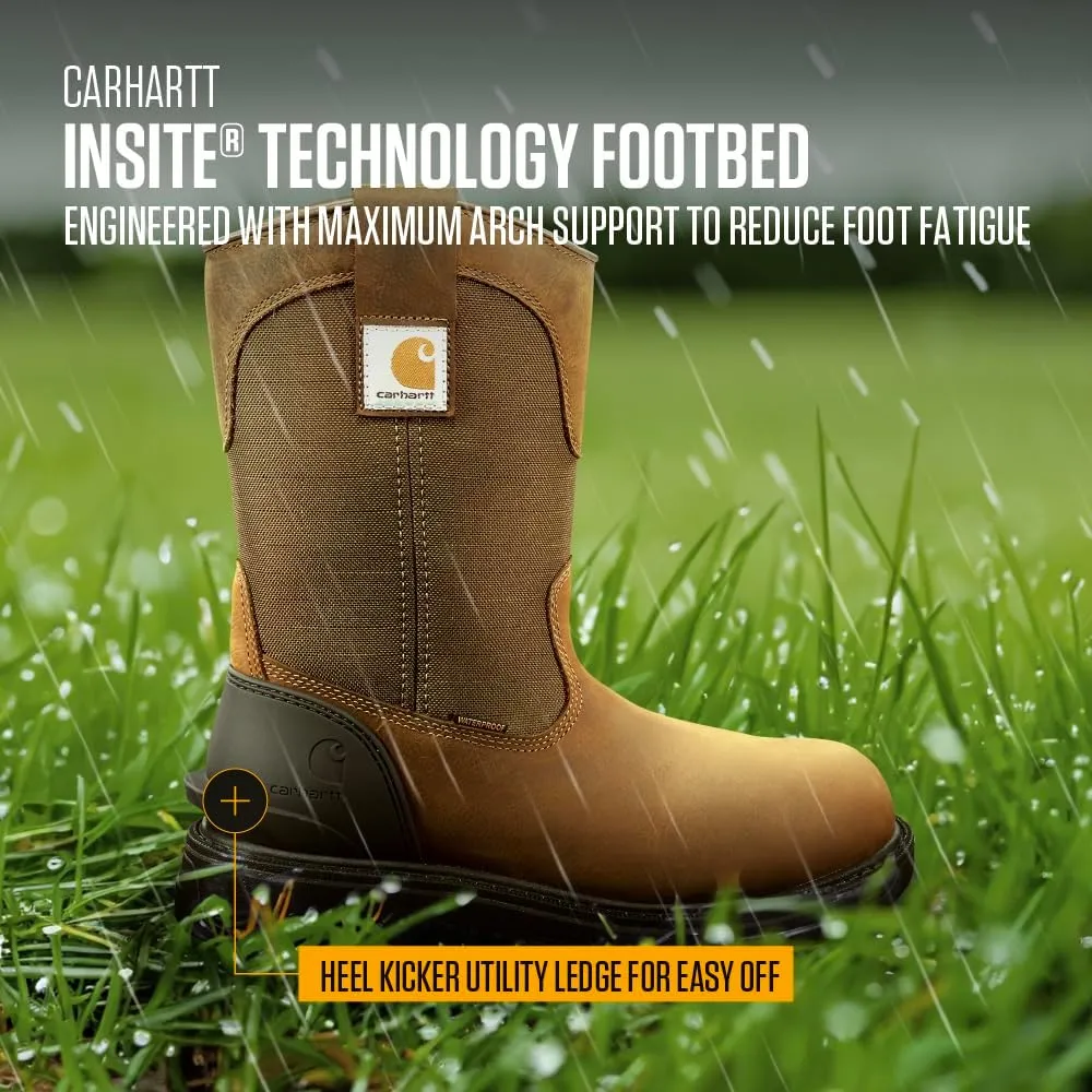 Carhartt Men's Ironwood Waterproof 11" Soft Toe Wellington Work Boots