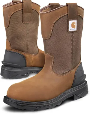 Carhartt Men's Ironwood Waterproof 11" Soft Toe Wellington Work Boots