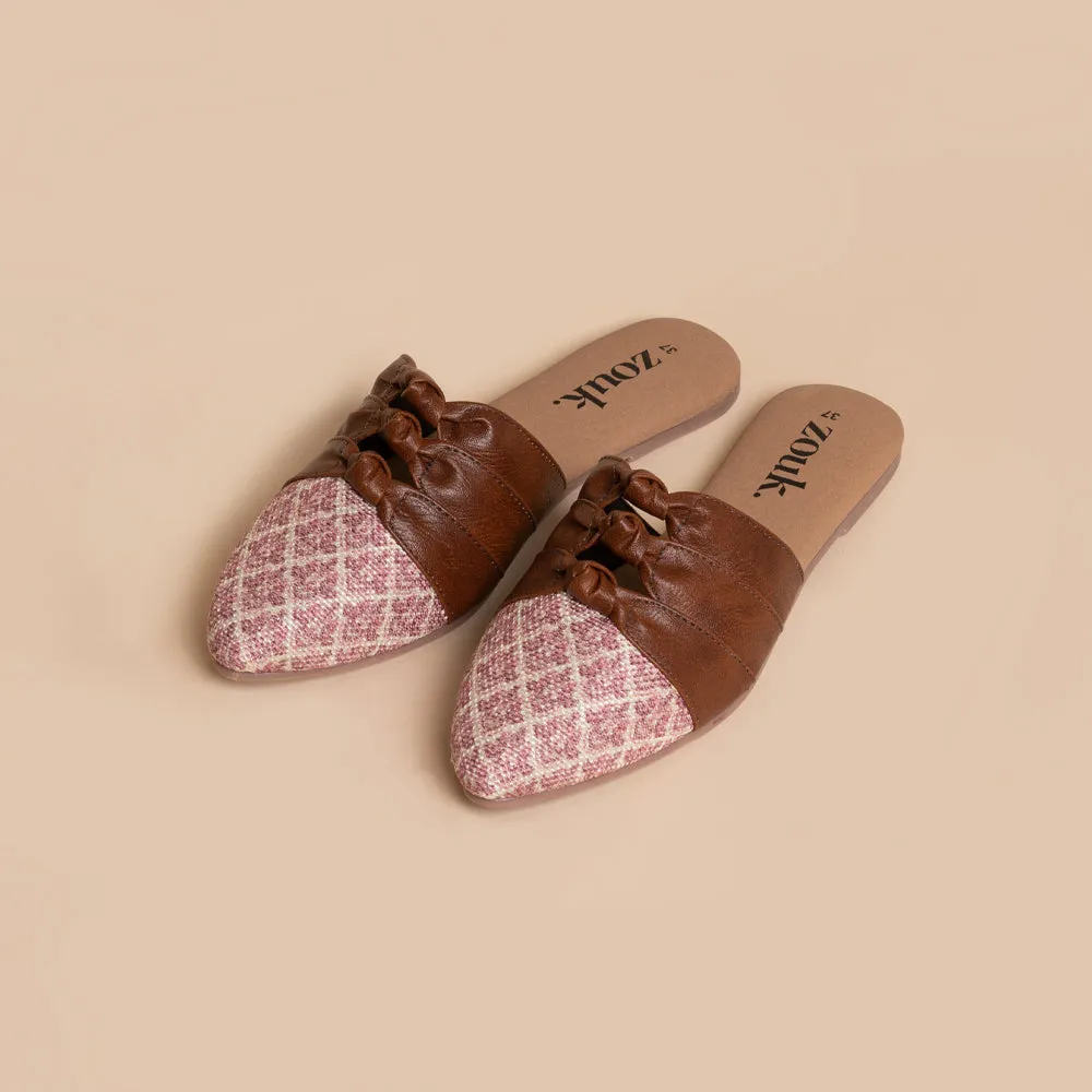 Chamoli Motif Knotted Mule