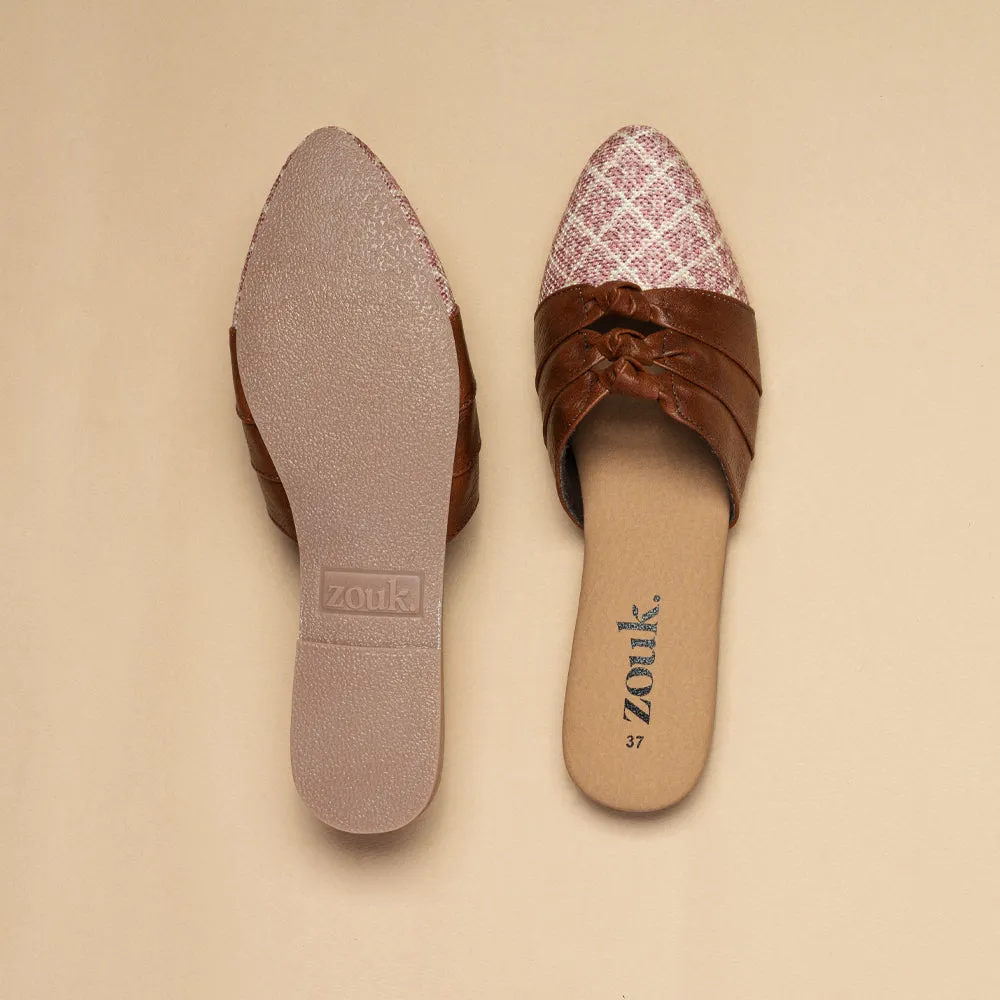 Chamoli Motif Knotted Mule