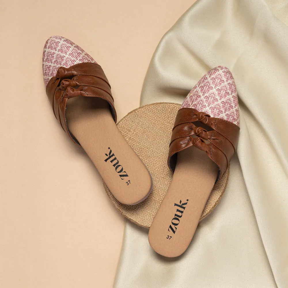 Chamoli Motif Knotted Mule