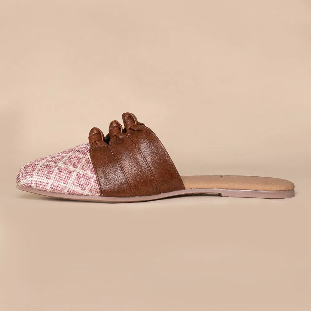 Chamoli Motif Knotted Mule