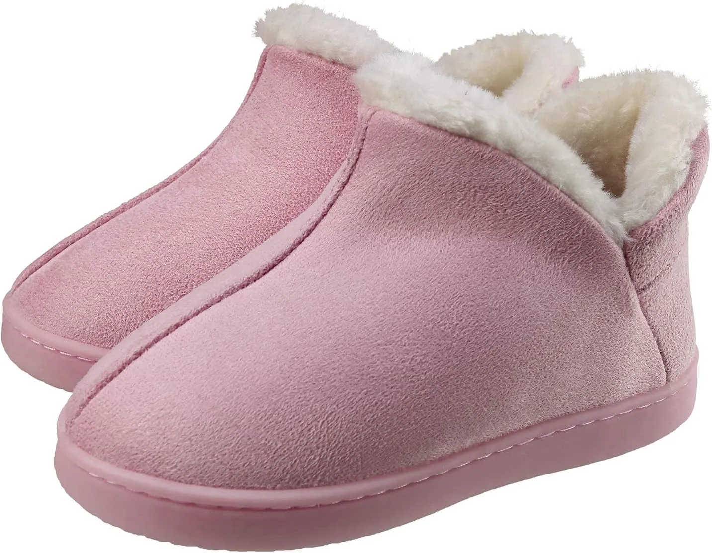 ChayChax Kids Indoor Outdoor Slippers Micro Suede House Shoes Boys Girls Winter Warm Fluffy Plush Slipper Boots with Anti-Slip Sole