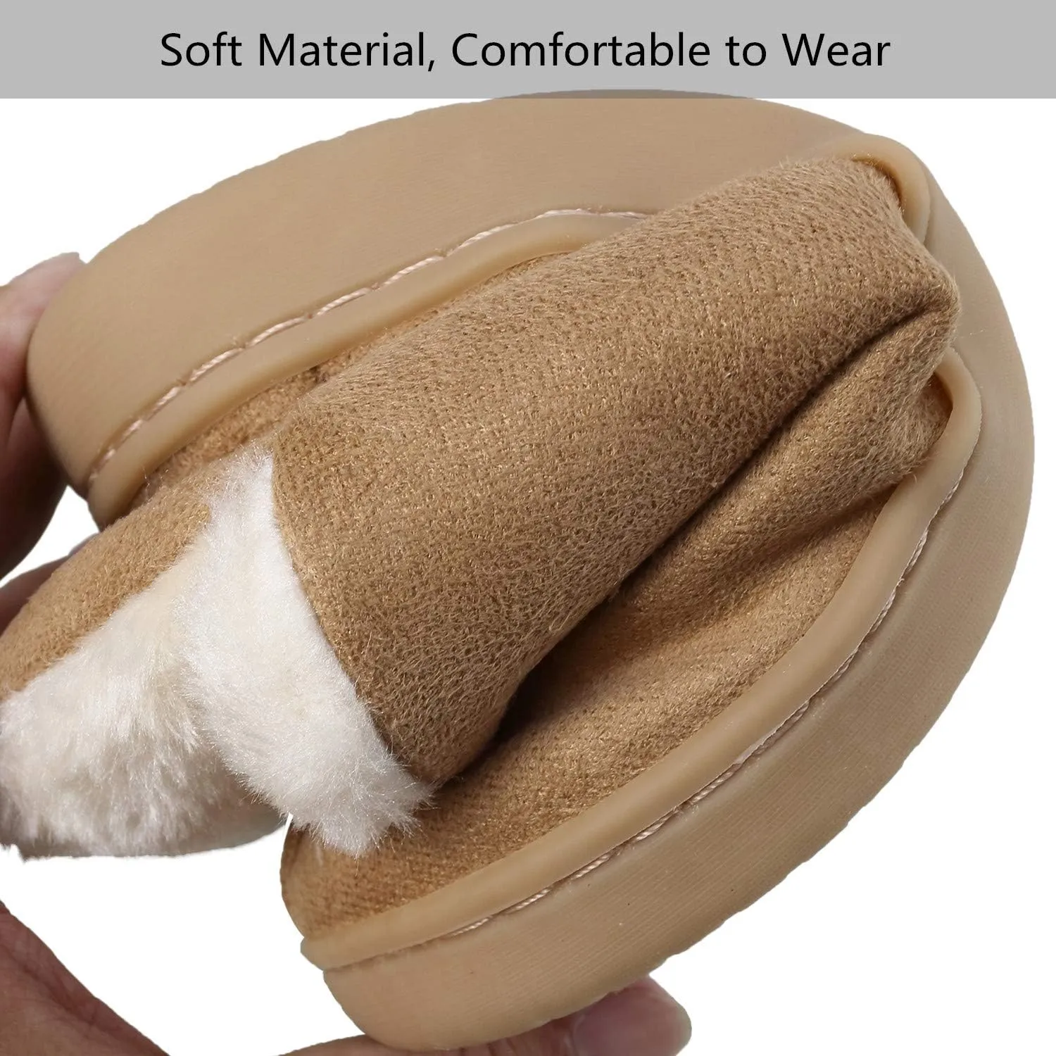 ChayChax Kids Indoor Outdoor Slippers Micro Suede House Shoes Boys Girls Winter Warm Fluffy Plush Slipper Boots with Anti-Slip Sole