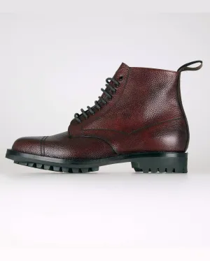Cheaney Pennine II R Country Derby Boot - Burgundy Grain Leather