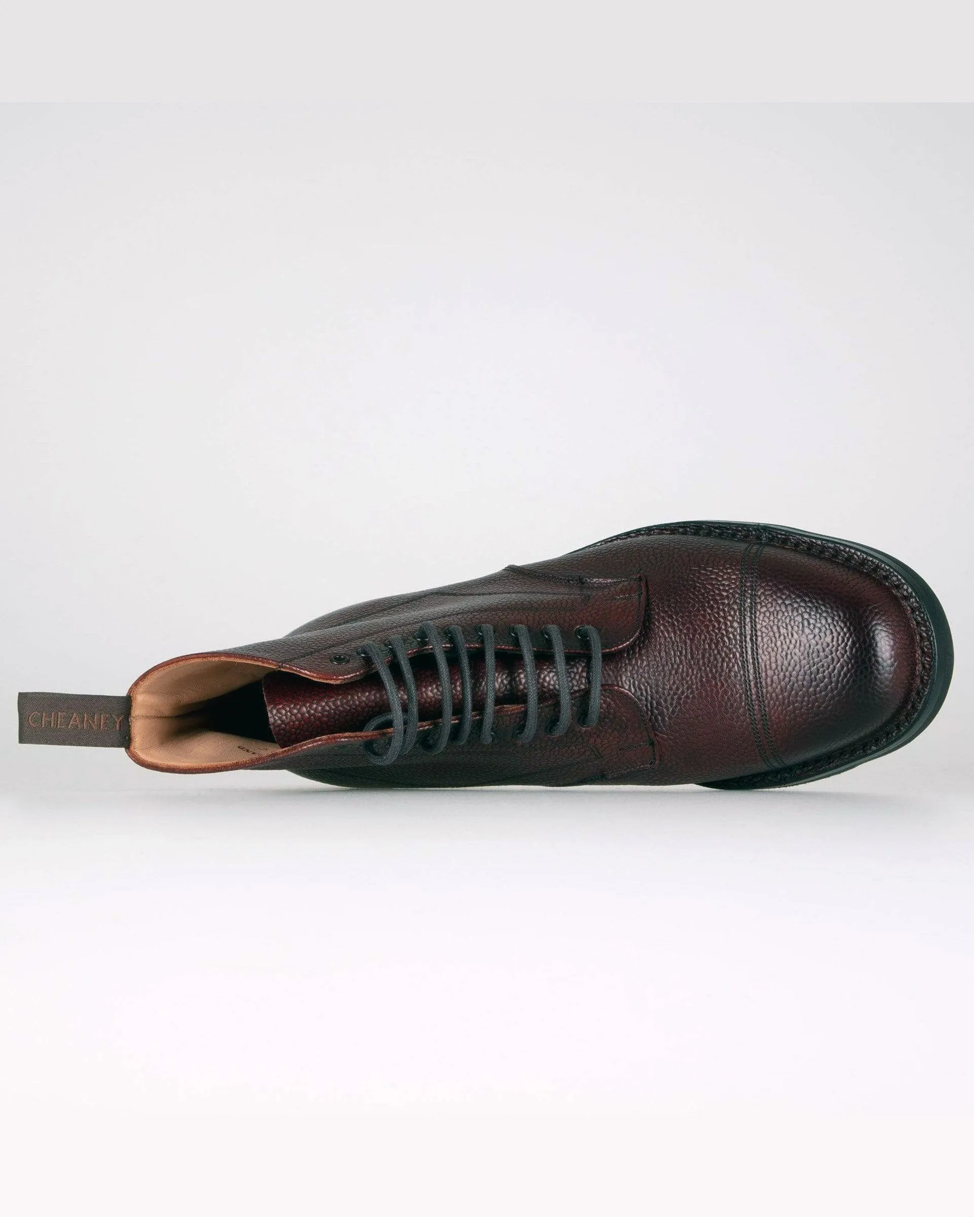 Cheaney Pennine II R Country Derby Boot - Burgundy Grain Leather
