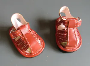 Closed Toe Sandals 18 inch Doll: Brown
