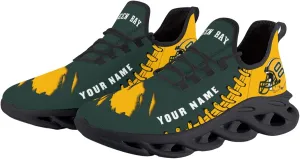 Custom Football Flex Control Sneakers Personalized Fans Men's Breathable Name Number Gifts Workout Athletic Gym Slip-on Shoes
