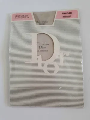 Dior Porcelain Sheer Pantyhose - Average - New Old Stock