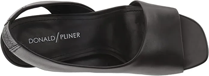 Donald Pliner "Ella" Black Leather Sling Backs- 9