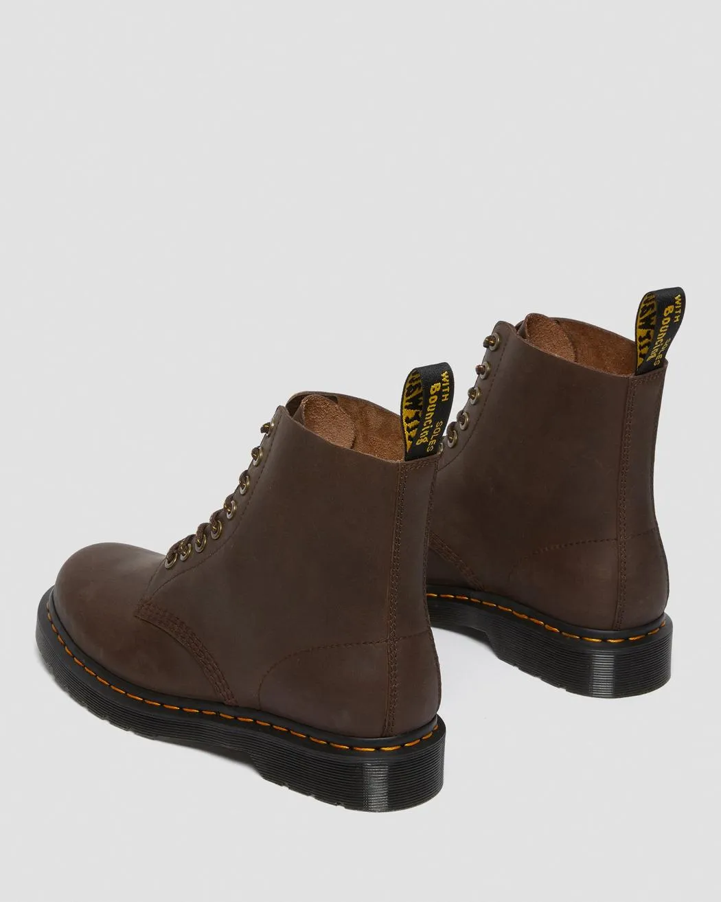 Dr Martens 1460 Pascal Dark Brown Wild Buck Lace Up Leather Boots 26379201 4