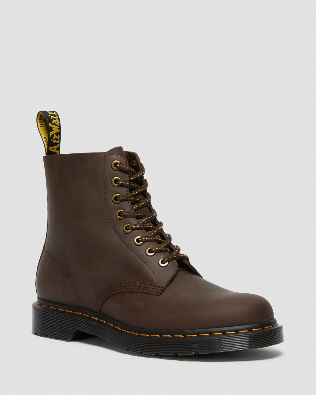 Dr Martens 1460 Pascal Dark Brown Wild Buck Lace Up Leather Boots 26379201 4