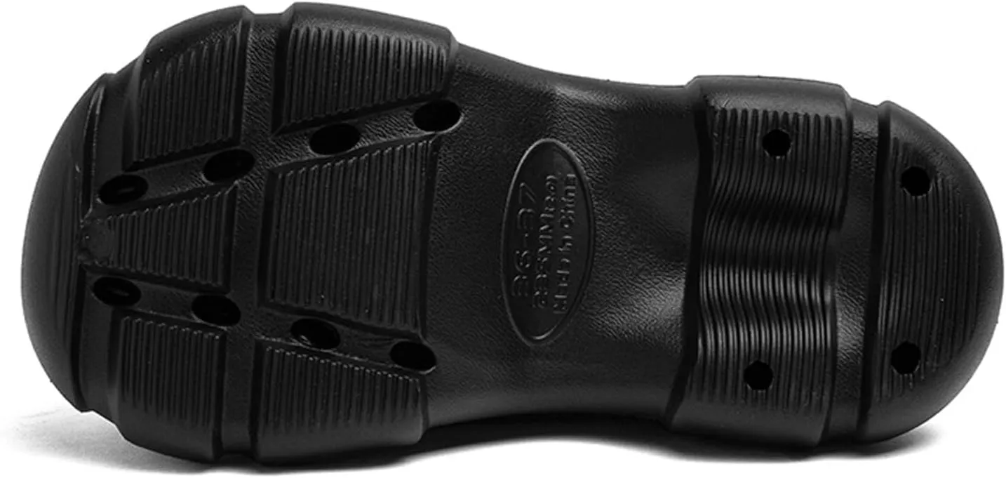 FLIOZY Womens Fur Lined Clogs Winter Warm Platform House Slippers Garden Shoes Indoor Outdoor Waterproof Rain Boots