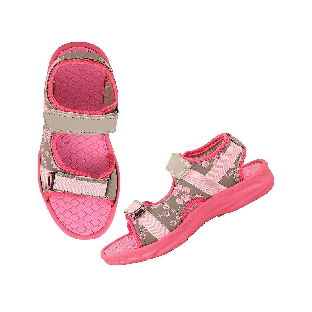 FUEL Zesty Open Toe Two Strap Sandals with Comfort Sole For Little Girls
