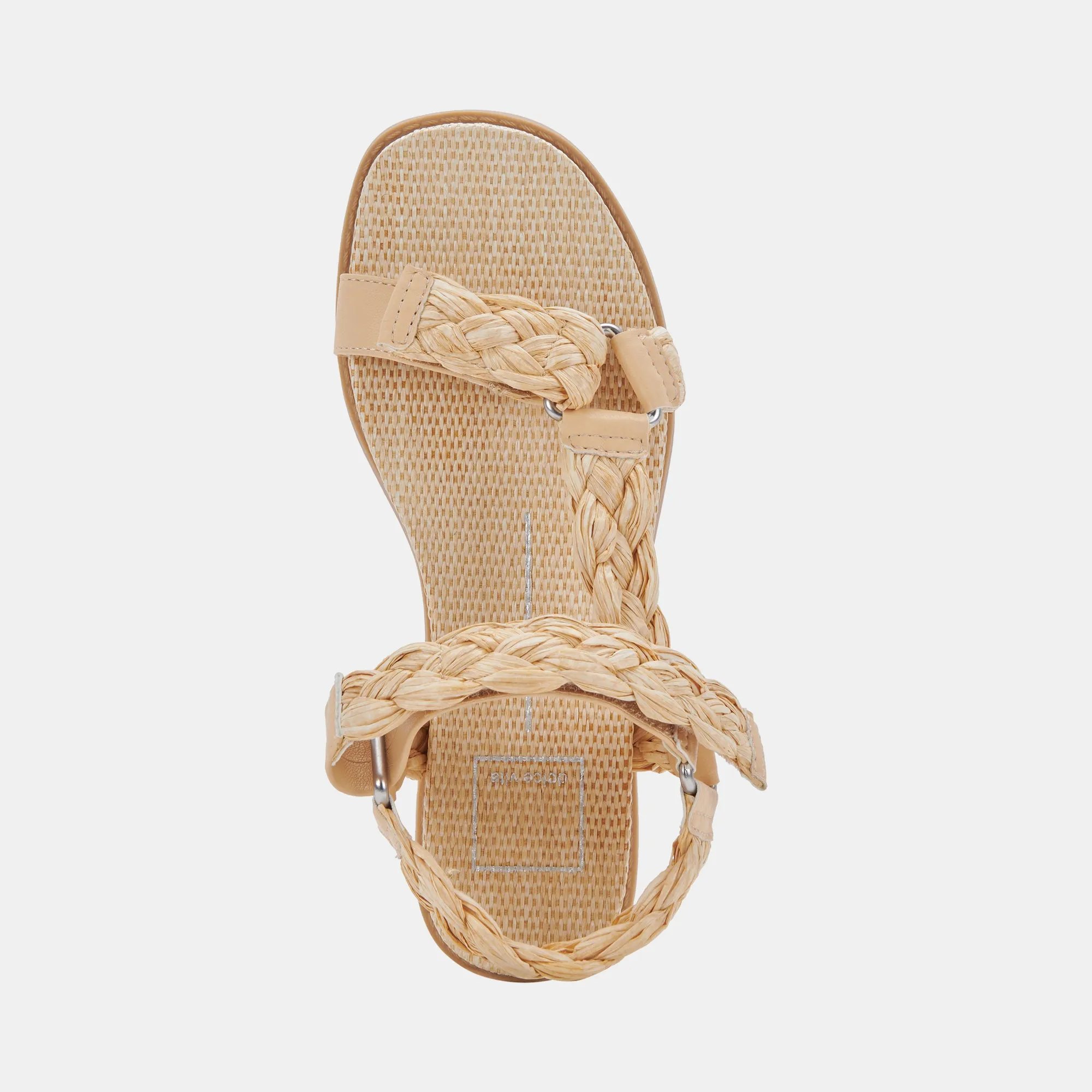 GIMRA SANDALS LT NATURAL RAFFIA