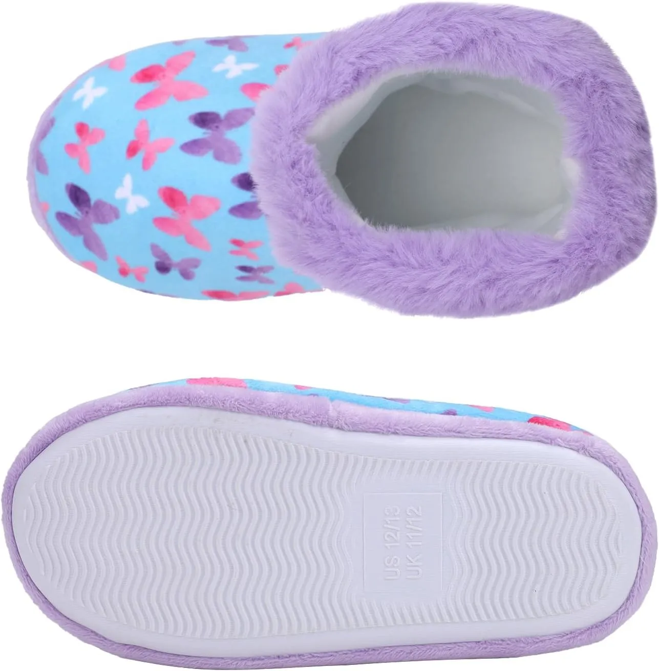 Girls Fuzzy Warm Soft Boot Slipper Non-Slip House Shoes Outdoor Indoor Winter Cozy Warm Kids Slipper