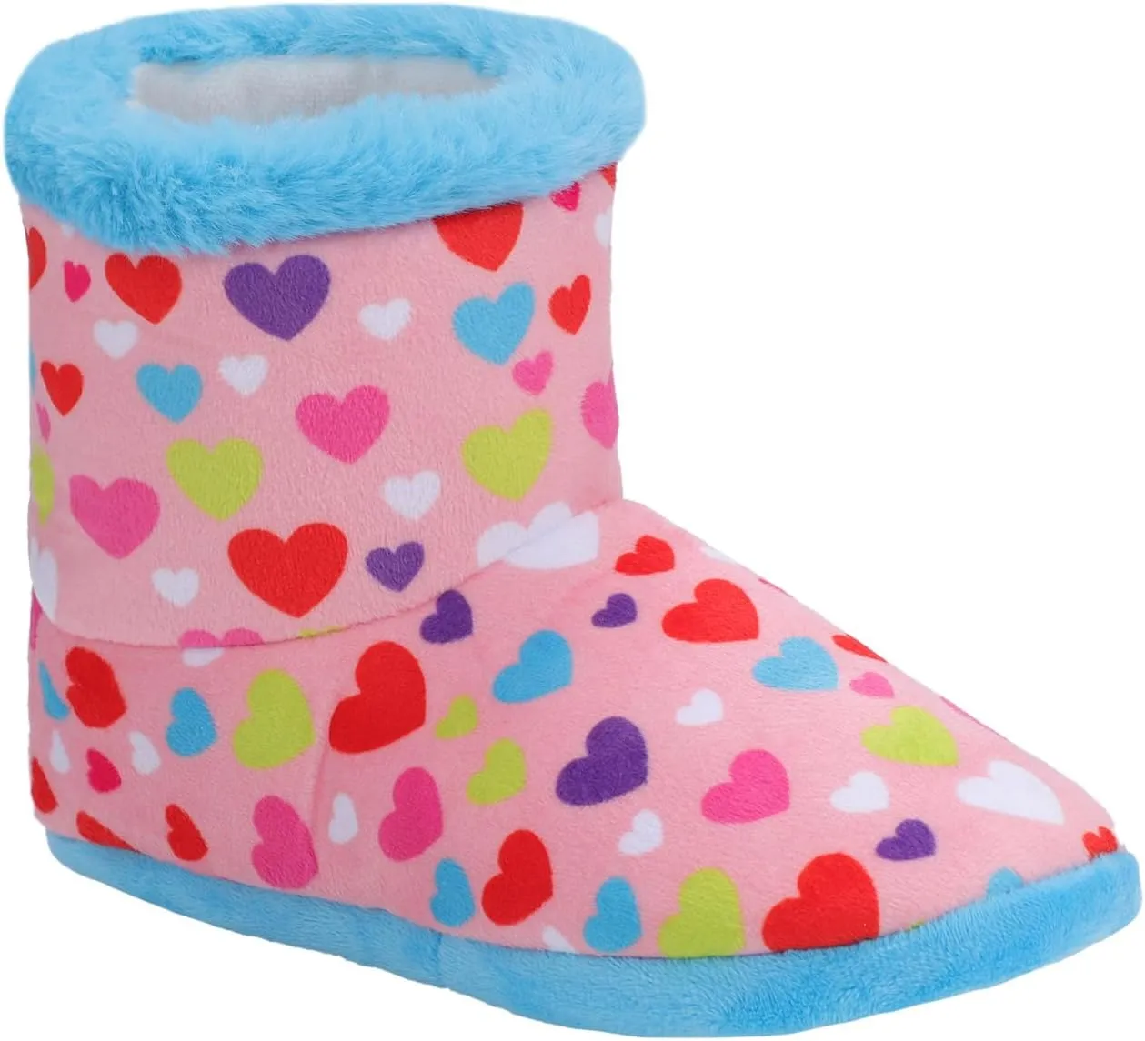 Girls Fuzzy Warm Soft Boot Slipper Non-Slip House Shoes Outdoor Indoor Winter Cozy Warm Kids Slipper