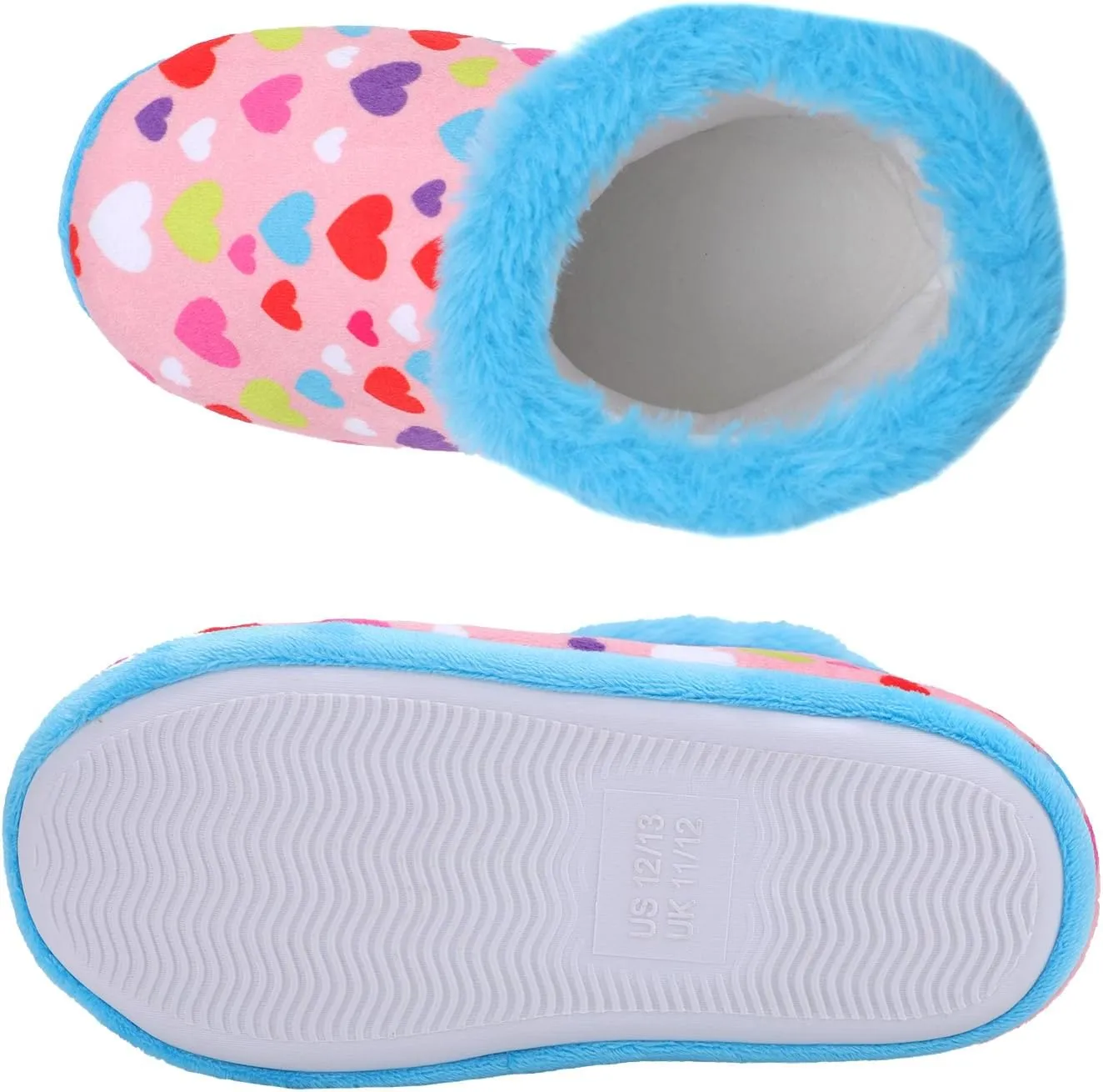 Girls Fuzzy Warm Soft Boot Slipper Non-Slip House Shoes Outdoor Indoor Winter Cozy Warm Kids Slipper
