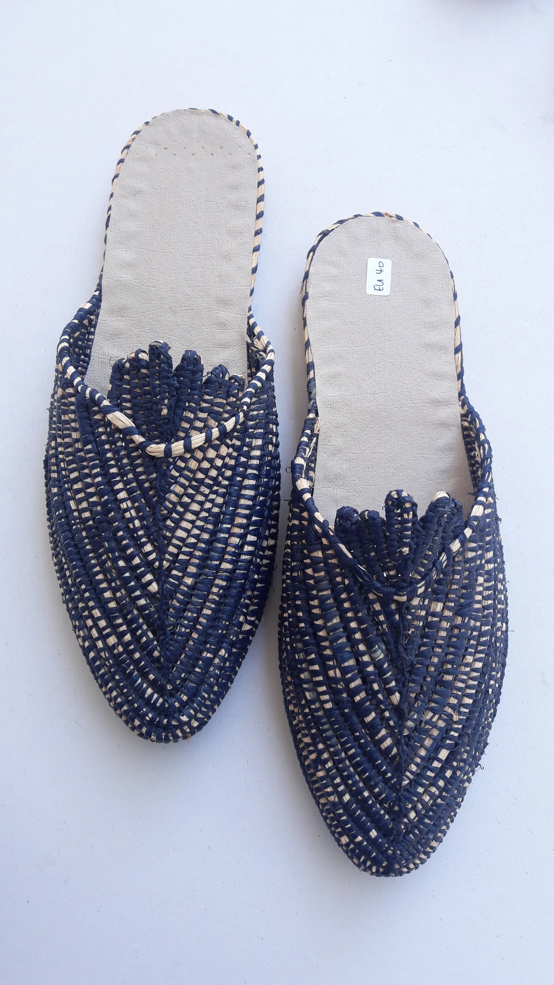 Handmade Moroccan Raffia Footwear