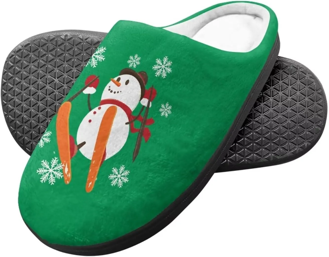 Howilath Boys Slippers, Snowman Pattern Non-Slip Kids Slippers for Kids Indoor Outdoor Children Slippers