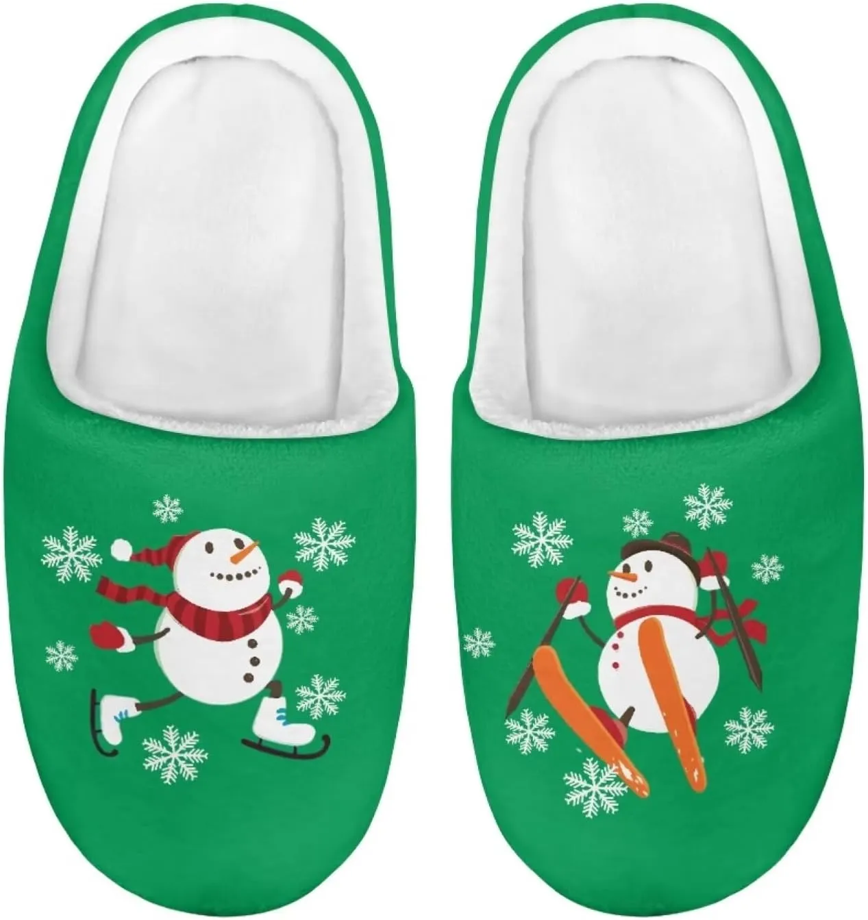 Howilath Boys Slippers, Snowman Pattern Non-Slip Kids Slippers for Kids Indoor Outdoor Children Slippers