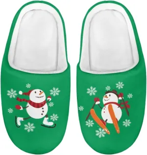 Howilath Boys Slippers, Snowman Pattern Non-Slip Kids Slippers for Kids Indoor Outdoor Children Slippers