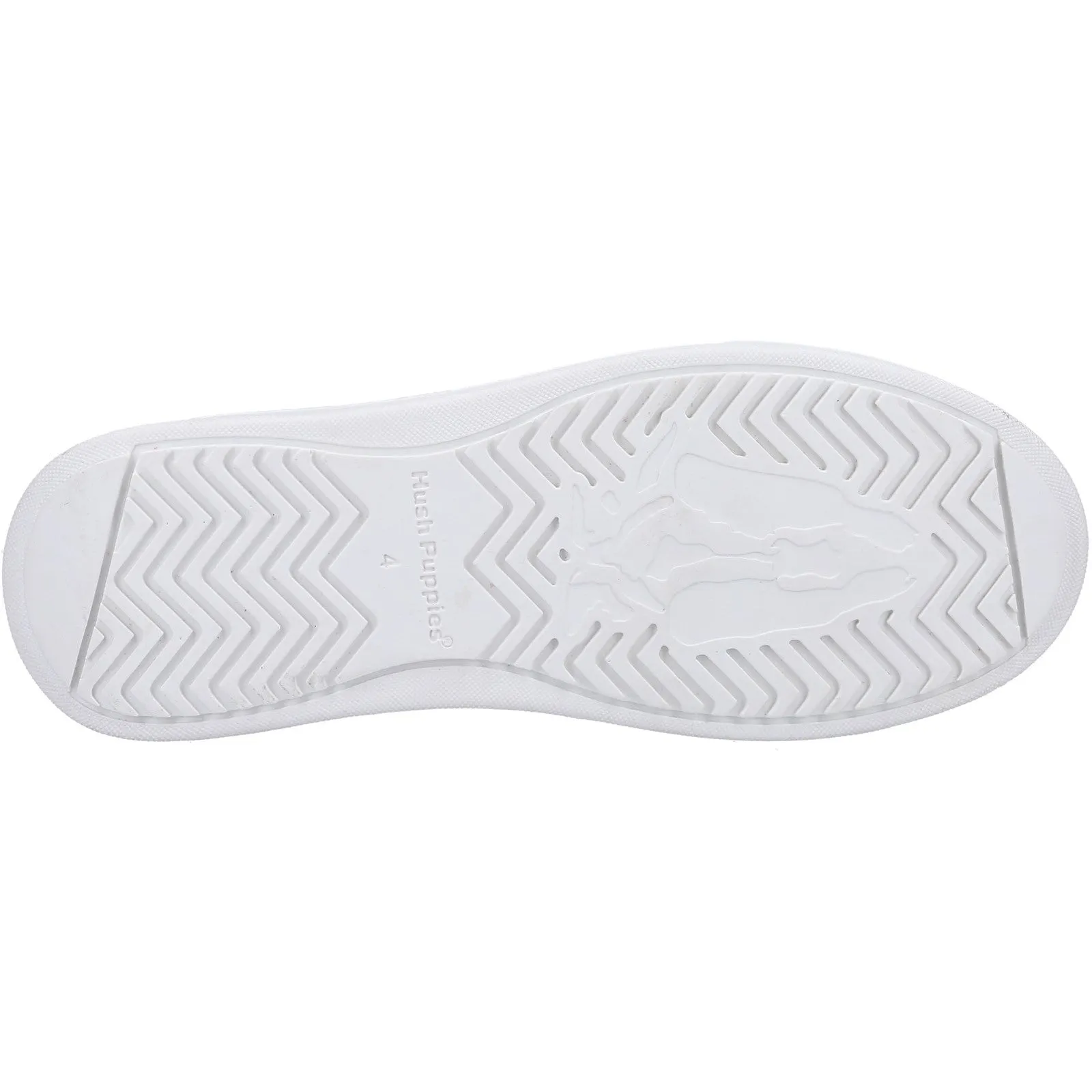 Hush Puppies Womens Camille Leather Trainers - White