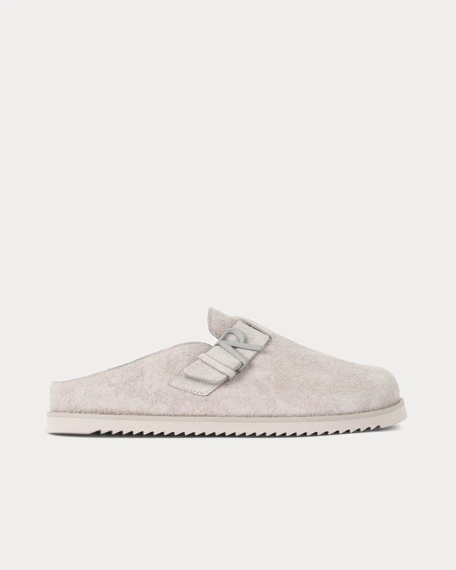 Initial Hairy Suede Cashmere Mules