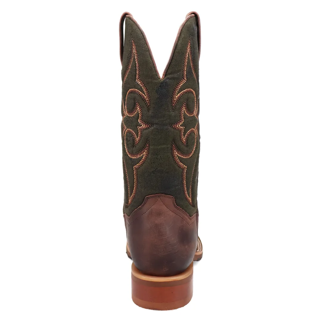 Jenks Leather Boot - Brown/Green - DP5019
