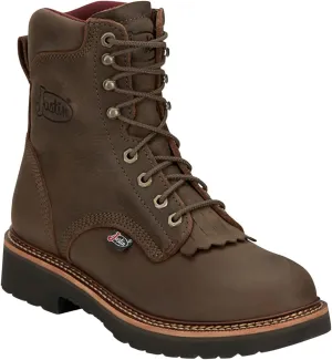 Justin Men's Rivot Lace-Up Work Boot Soft Toe - Ow440
