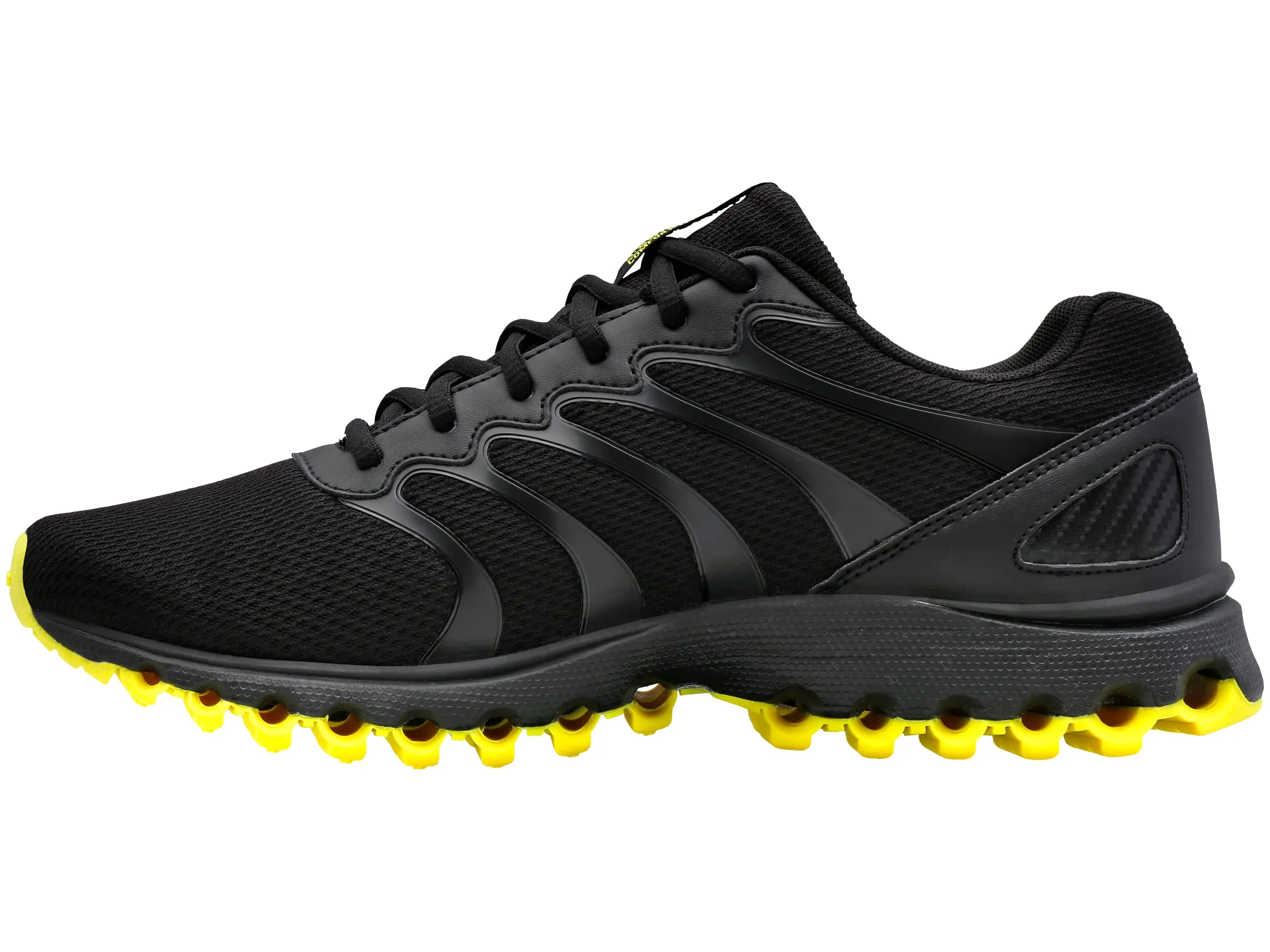 K-Swiss Men's Tubes 200 Training Shoe, Black/Optic Yellow, 14 M