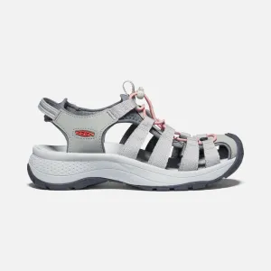 KEEN WOMEN'S ASTORIA WEST SANDAL GREY/CORAL 1023589