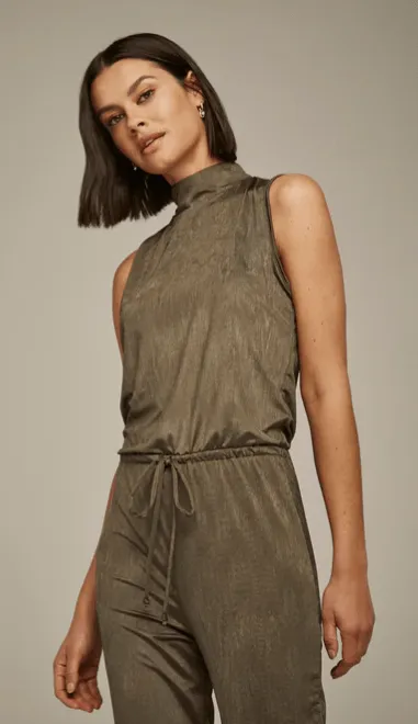 Lanston Turtleneck Jumpsuit in Olive