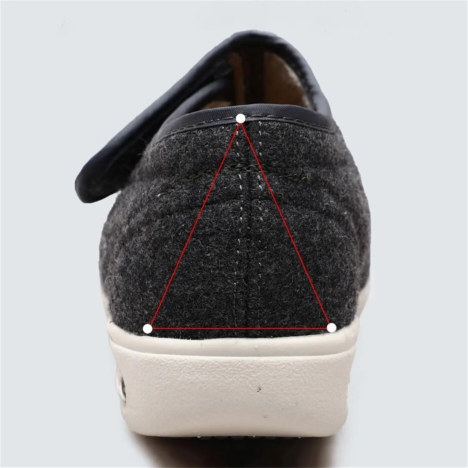 Mens Extra Wide Fit Diabetic Shoes, Mens Warm Plush Fleece Swollen Feet Diabetic Orthopedic Shoes, Adjustable Closure Lightweight Non-Slip Sneaker, for Diabetic Edema