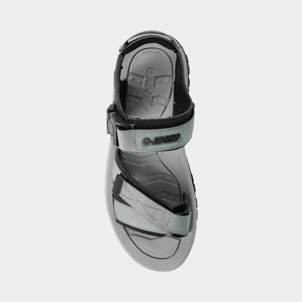 Mens HI-Tec Prairie Sandals Grey/Black _ 182894 _ Grey
