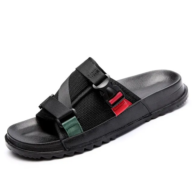 Men's Slides Soft Light Men Slippers Home Outdoor Beach Summer EVA Rubble Slide Slipper 2019 Fashion Indoor Shoes Big Size 48 49