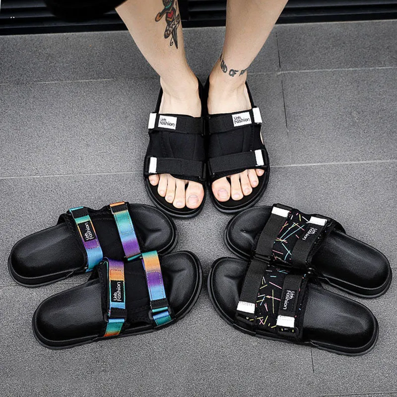 Men's Slides Soft Light Men Slippers Home Outdoor Beach Summer EVA Rubble Slide Slipper 2019 Fashion Indoor Shoes Big Size 48 49