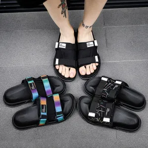 Men's Slides Soft Light Men Slippers Home Outdoor Beach Summer EVA Rubble Slide Slipper 2019 Fashion Indoor Shoes Big Size 48 49