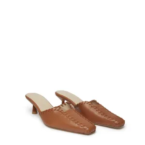 Mules Stitch Brown