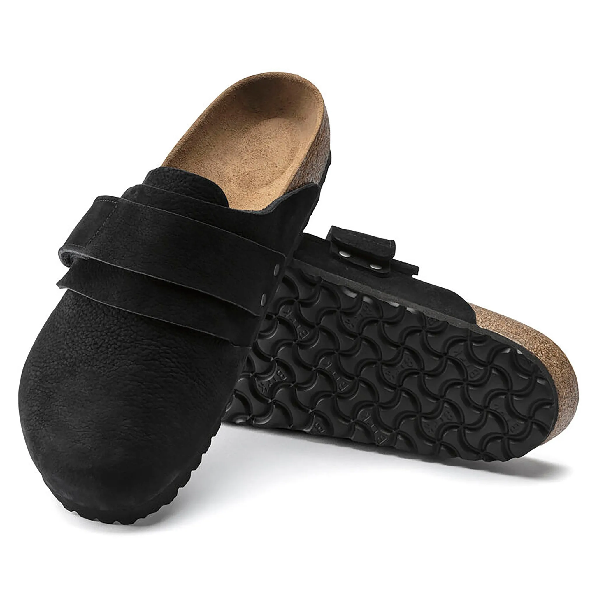 Nagoya Mules - Nubuck Desert Dust Black