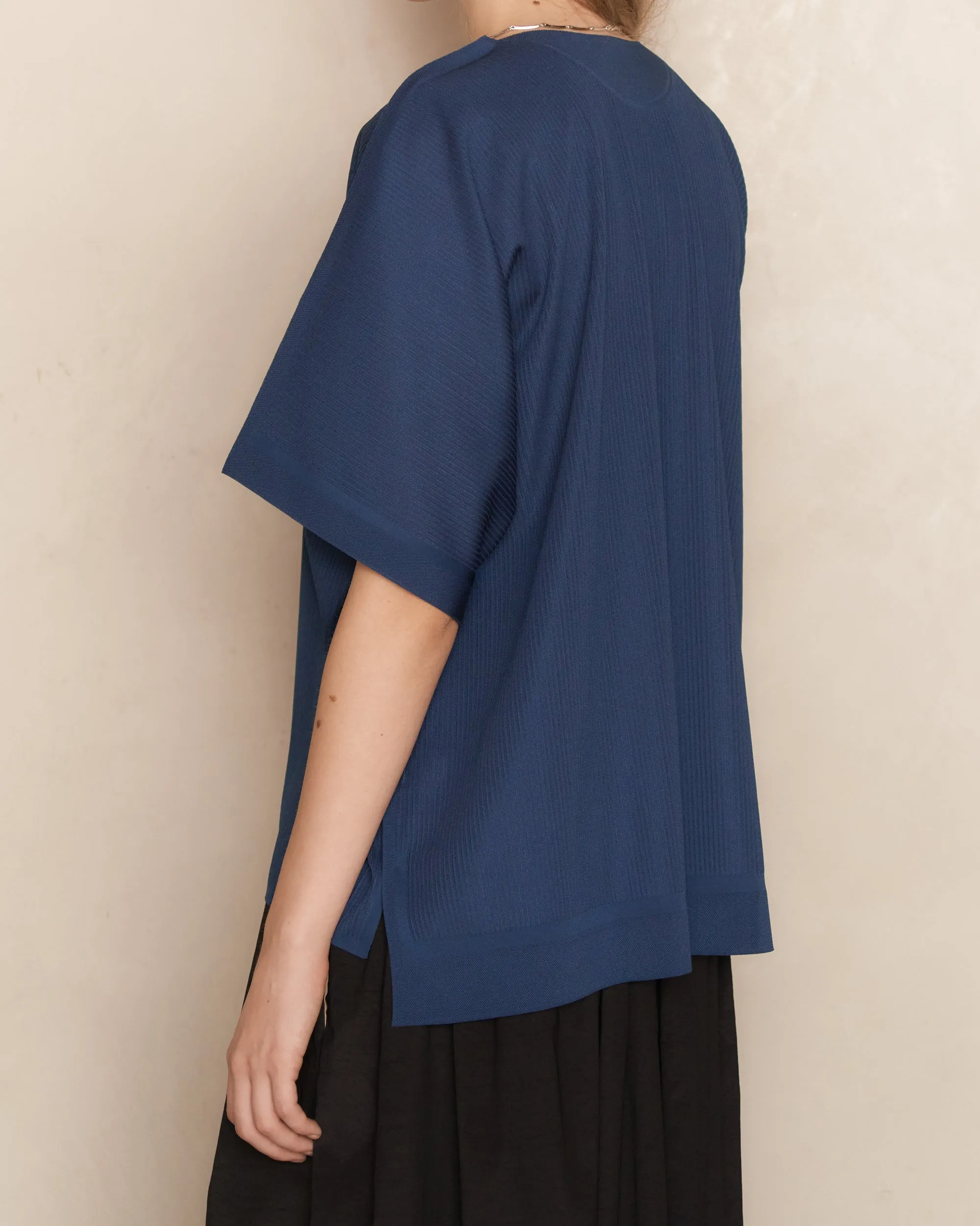Navy A-POC Form T-Shirt